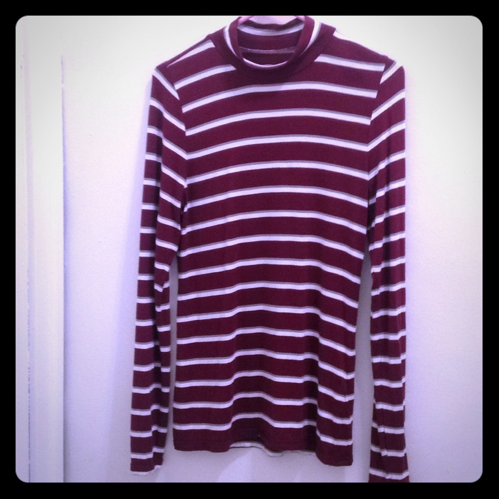 Abercrombie + Fitch mock neck top